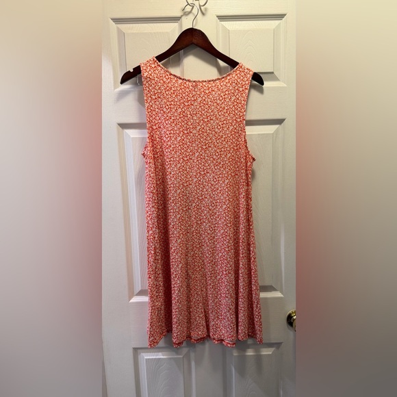 Old Navy Red Patterned Sleeveless Tee Shirt Dress - Picture 3 of 3